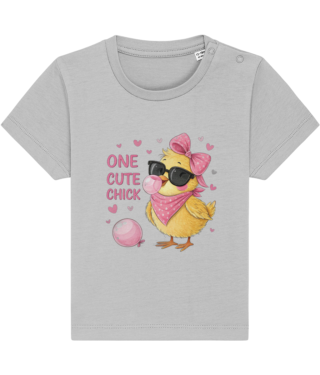 Tricou bebeluși „One cute chick” - imagine 4