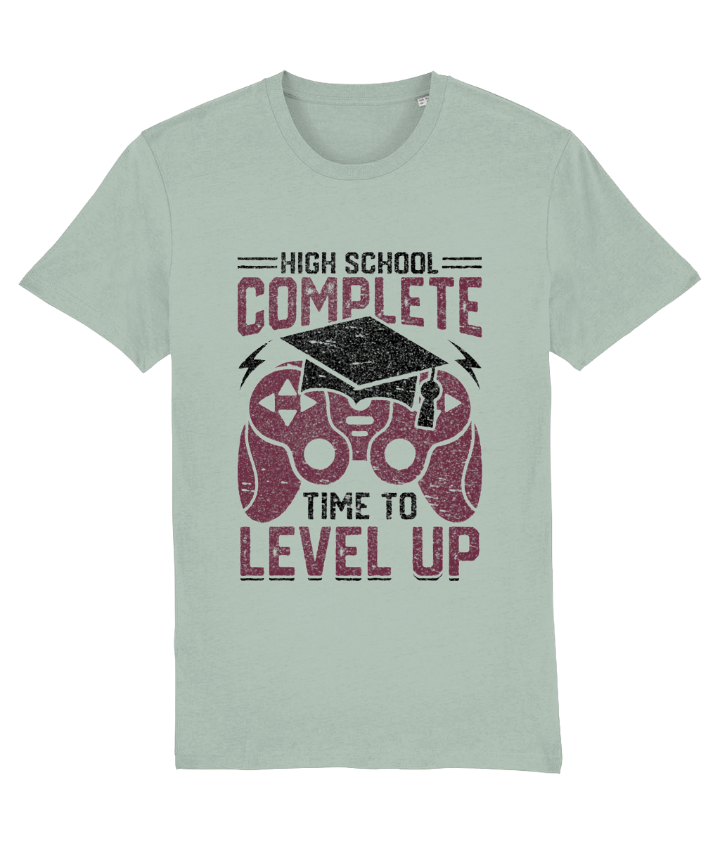 Tricou „High school complete. Time to level up” - imagine 11