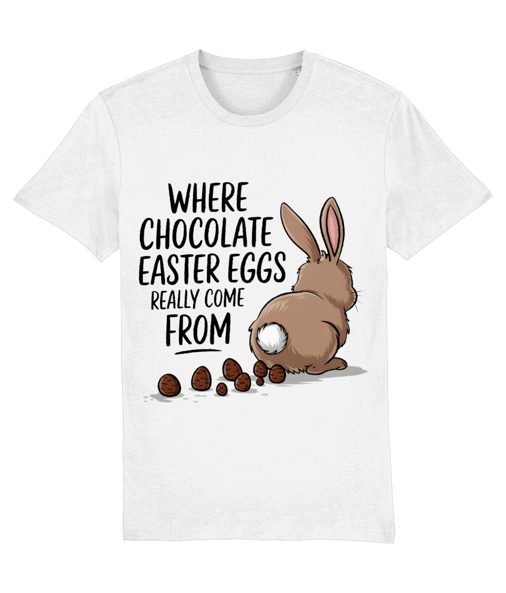 Tricou bărbați „Where chocolate Easter Eggs really come from” - imagine 4