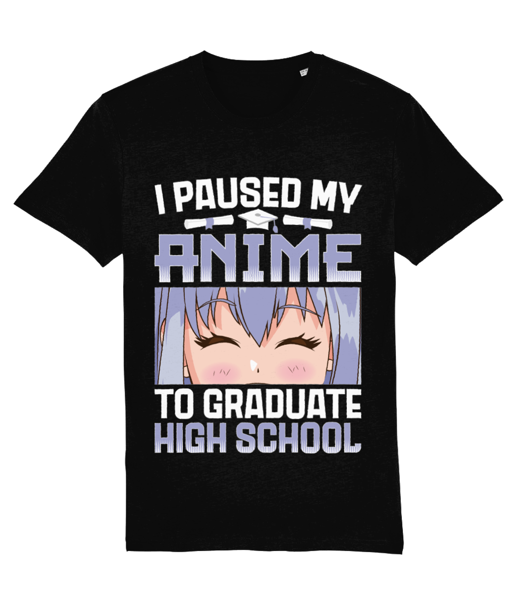Tricou „I paused my anime to graduate high school” - imagine 11