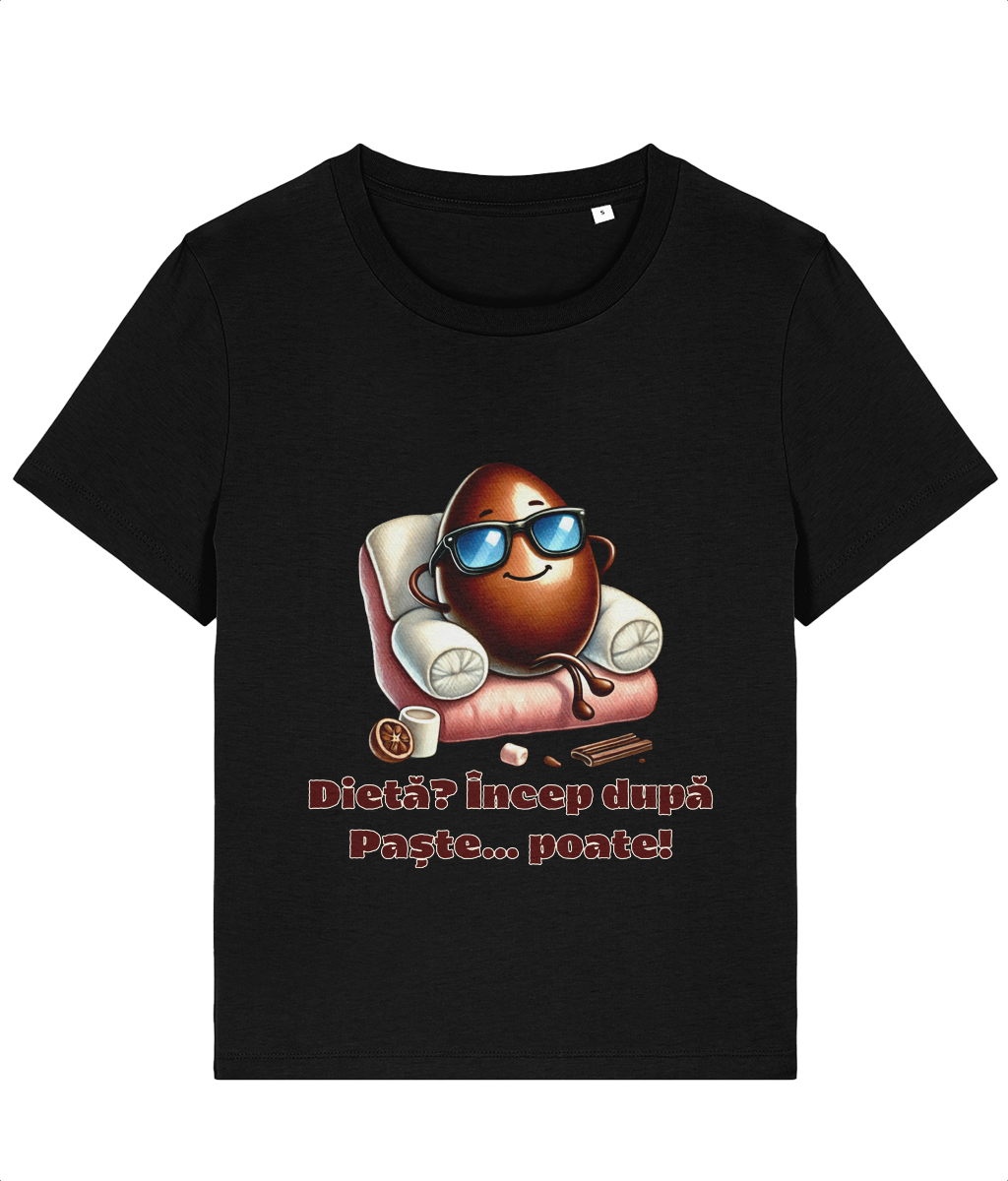 Tricou damă „Dietă? Încep după Paște... poate!” - imagine 8