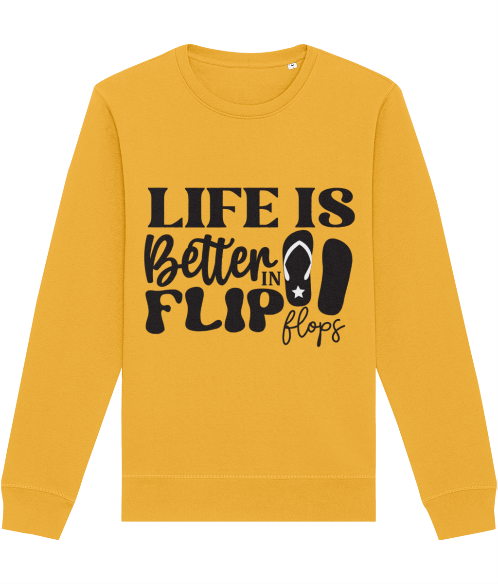 Bluza femei barbati Life is better in flip flops cadou personalizat amuzant pentru iubitorii de mare plaja soare nisip