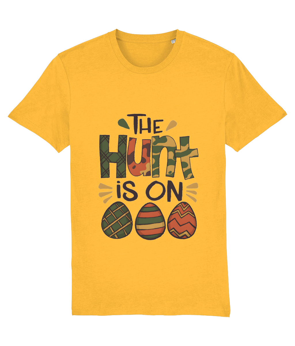 Tricou barbati The hunt is on cadou amuzant personalizat de Paste