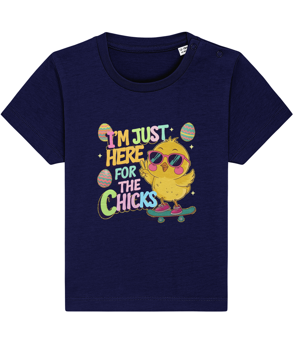 Tricou bebeluși „I'm just here for the chicks” - imagine 5