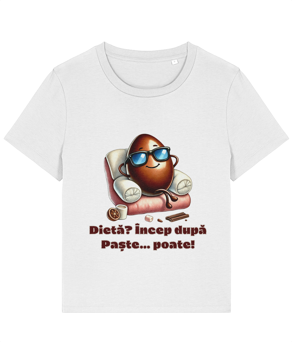 Tricou damă „Dietă? Încep după Paște... poate!” - imagine 2