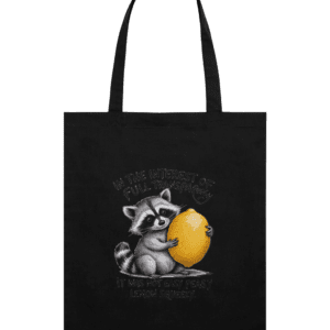 Sacoșă din bumbac „It was not easy peasy lemon squeezy”