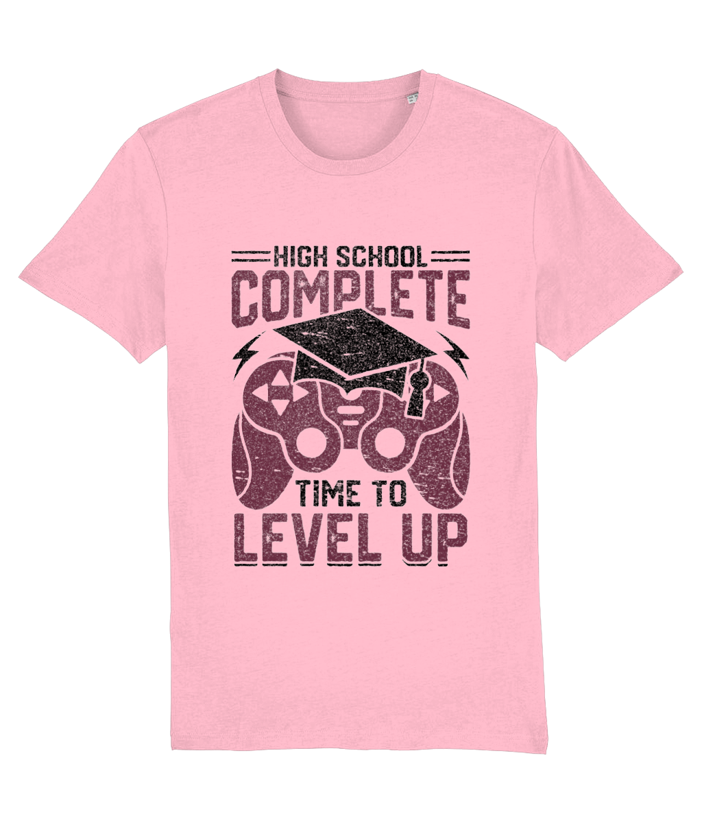 Tricou „High school complete. Time to level up” - imagine 9
