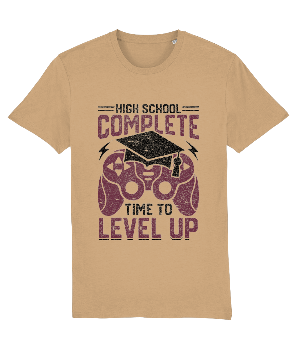 Tricou „High school complete. Time to level up” - imagine 5