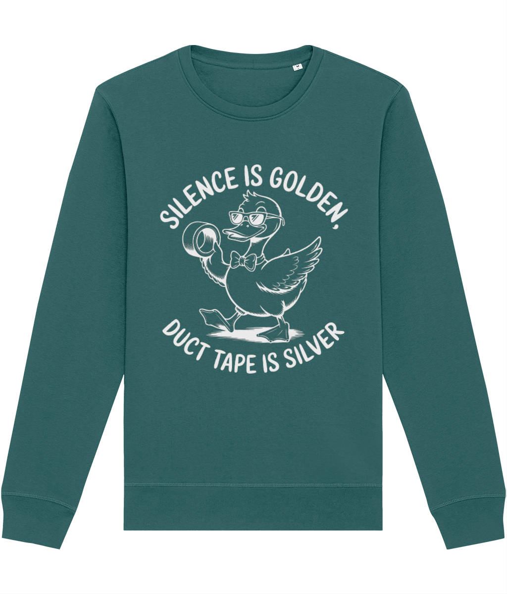 Bluză unisex „Silence is golden, duct tape is silver” - imagine 7