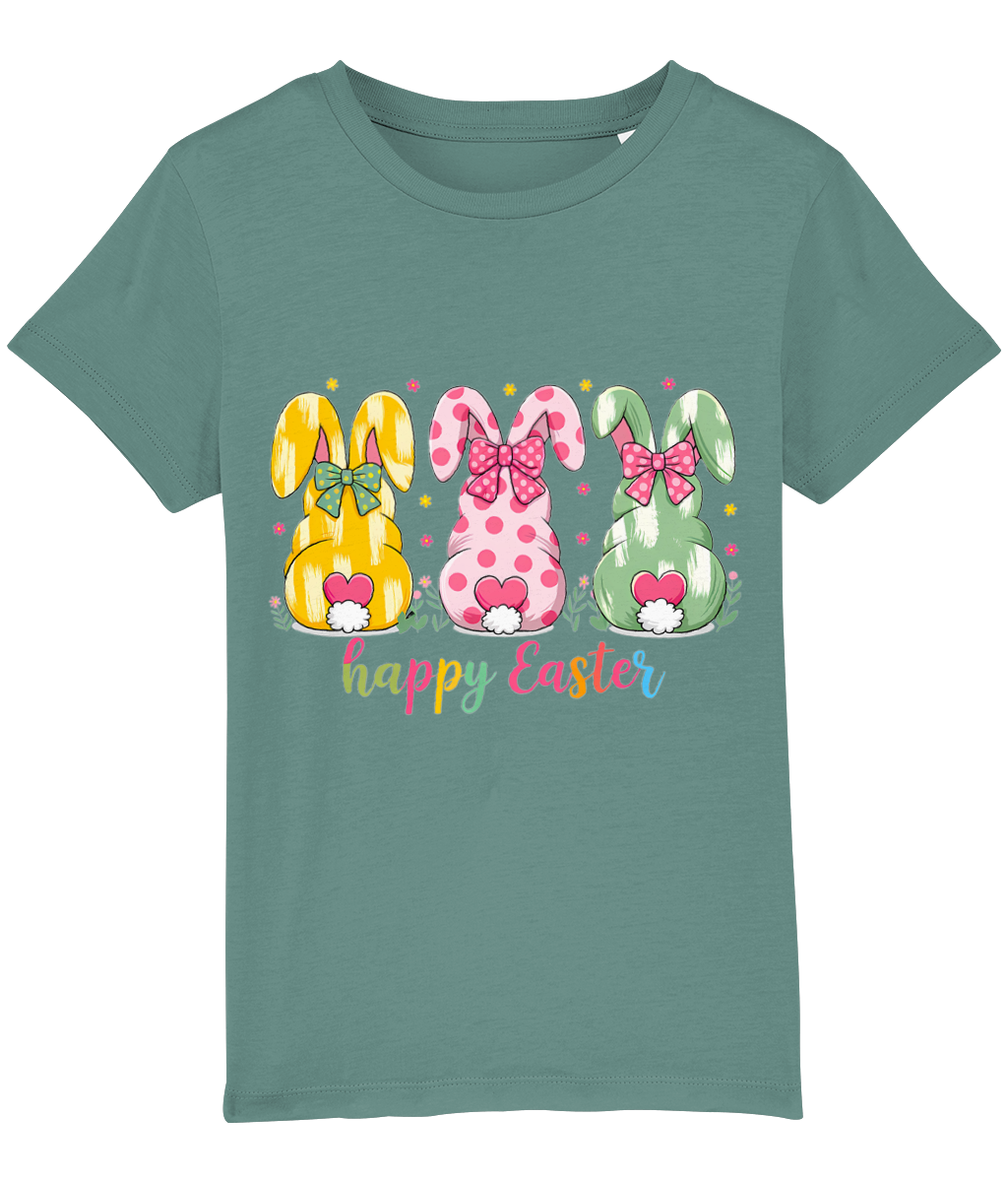Tricou copii „Happy Easter 3 Little Rabbits” - imagine 3