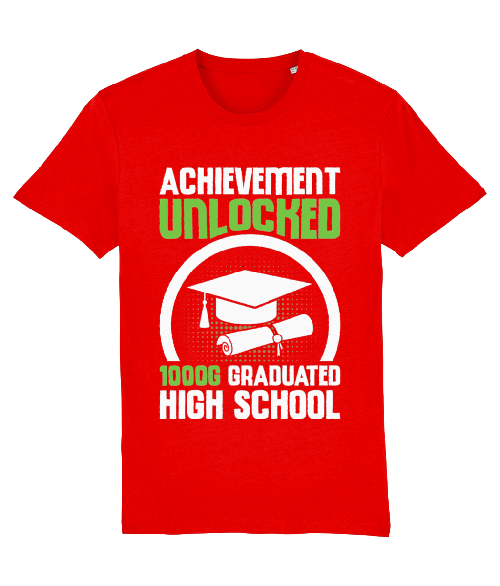 Tricou „Achievement unlocked graduated high school” - imagine 3
