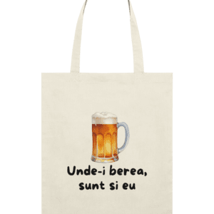 Sacoșă din bumbac „Unde-i berea sunt și eu”