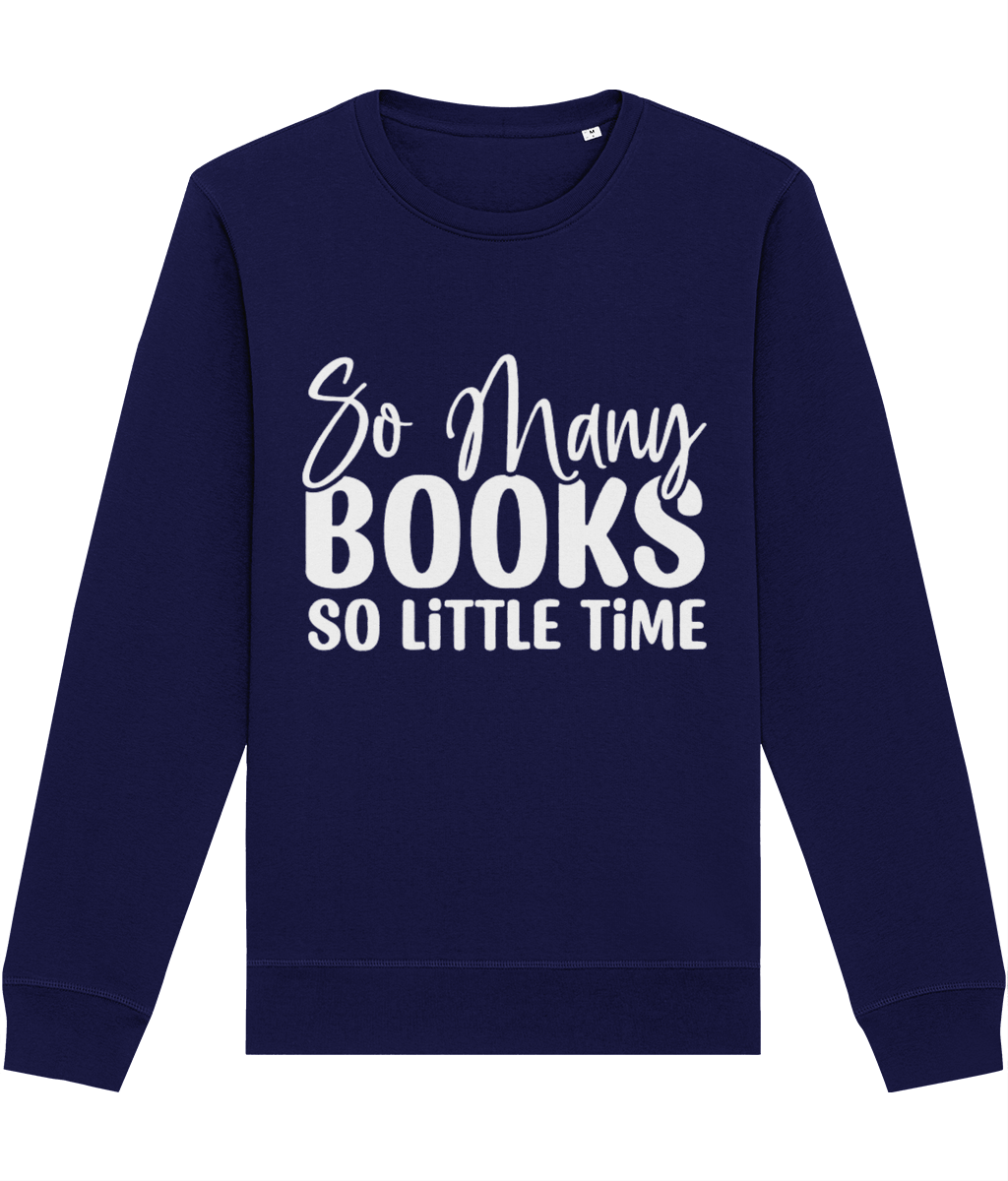 Bluza femei barbati cadou personalizat pentru iubitorii de carti si lectura So many books so little time