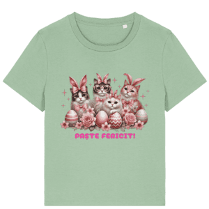 Tricou damă „Paște fericit de la pisici”