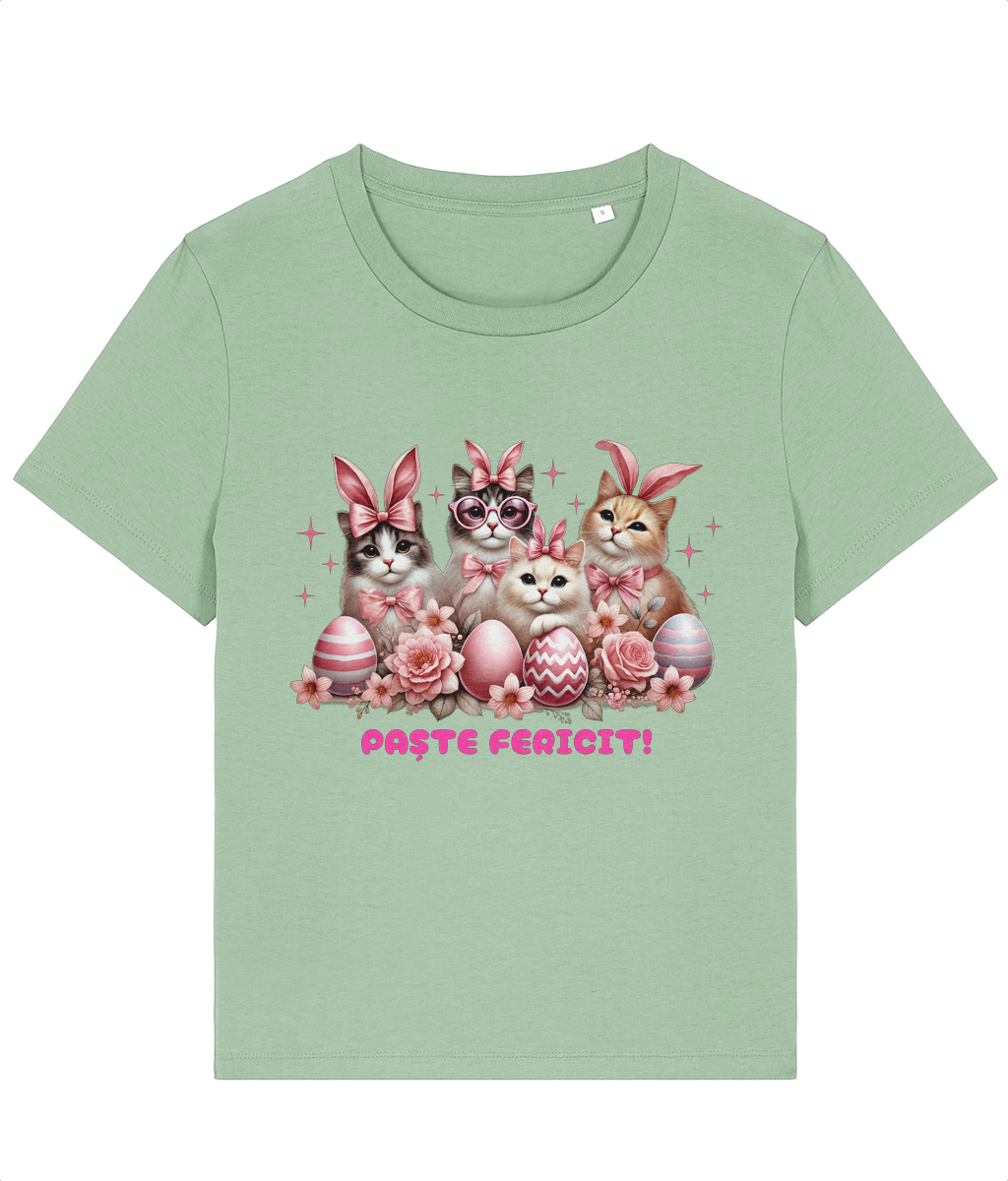 Tricou damă „Paște fericit de la pisici” - imagine 2