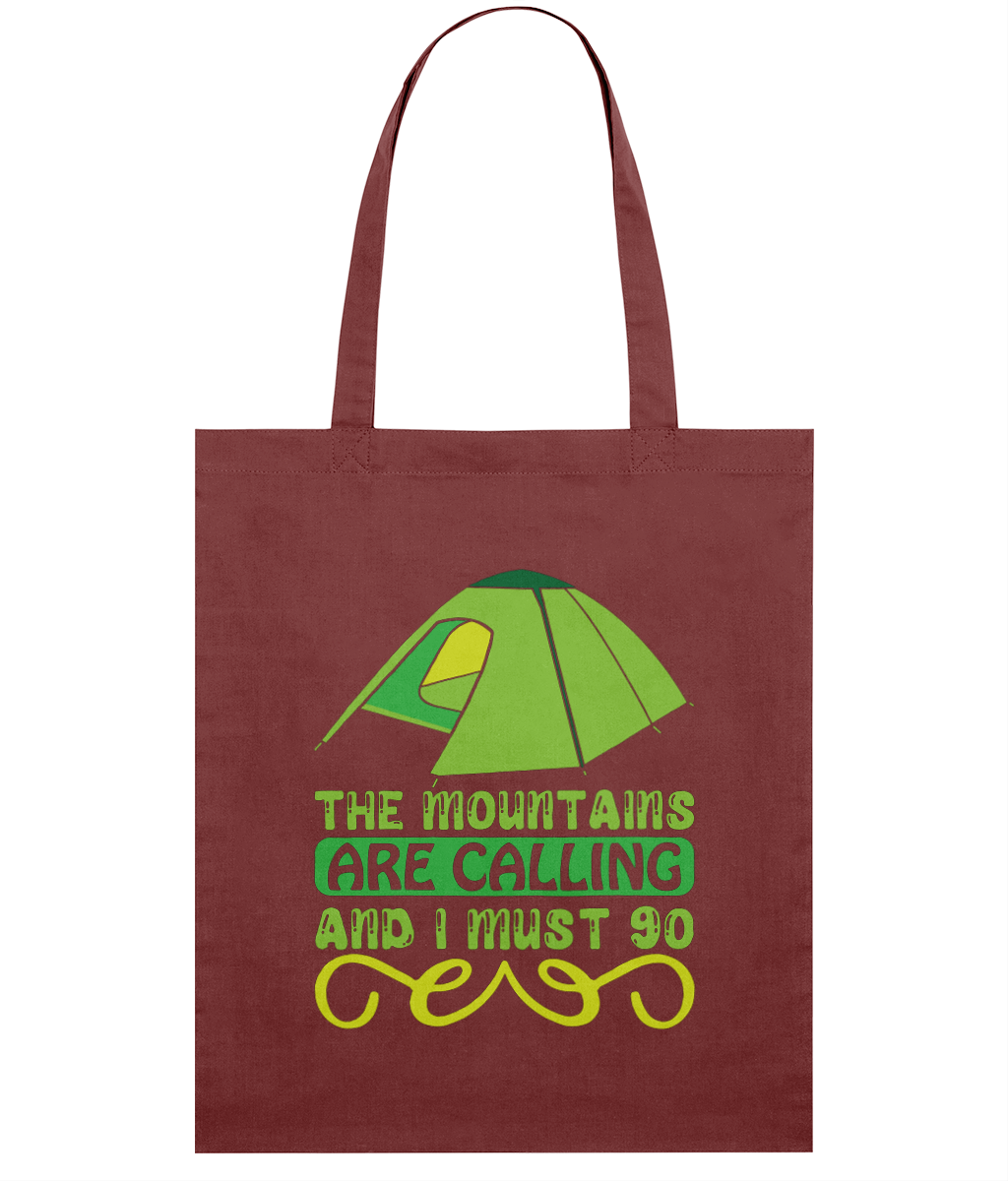 Sacoșă din bumbac „The mountains are calling and I must go” - imagine 8