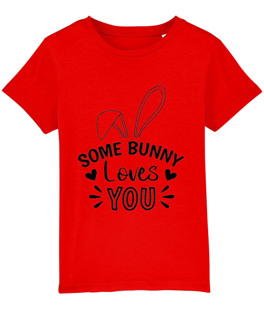 Tricou copii somebunny loves you cadou amuzant personalizat de Paste iepuras