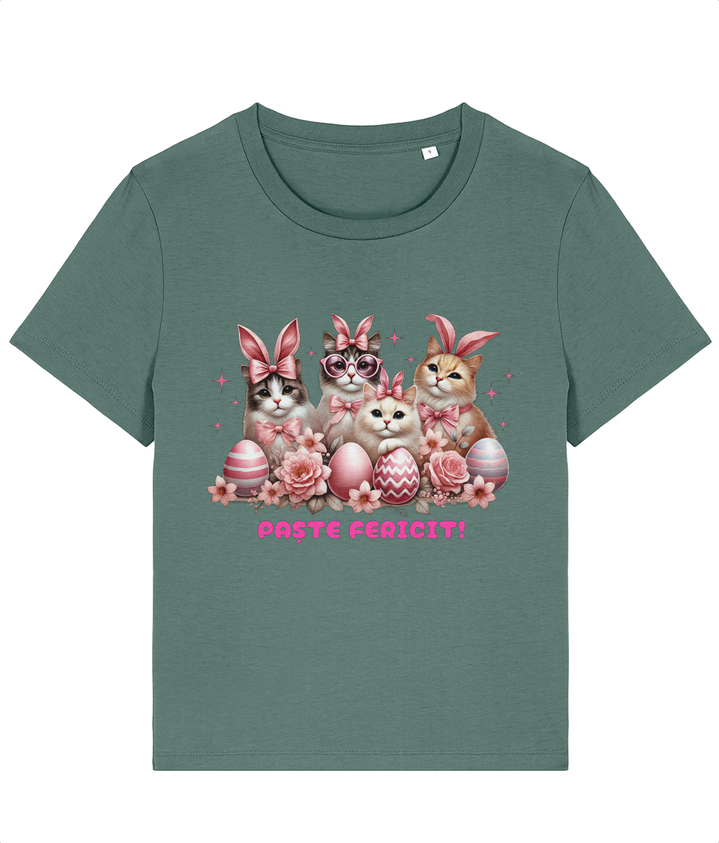 Tricou damă „Paște fericit de la pisici” - imagine 6