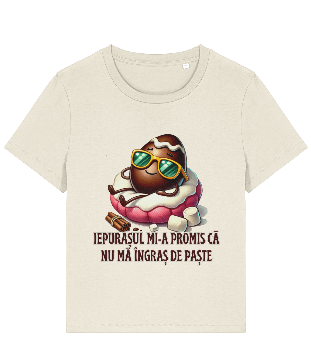 Tricou damă „Iepurașul mi-a promis că nu mă îngraș de Paște” - imagine 5