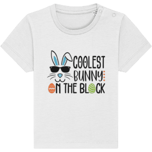 Tricou bebeluși „Coolest bunny in the block”