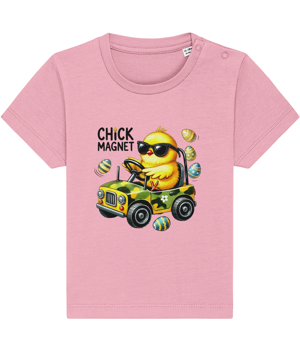 Tricou bebeluși „Chick magnet” - imagine 6