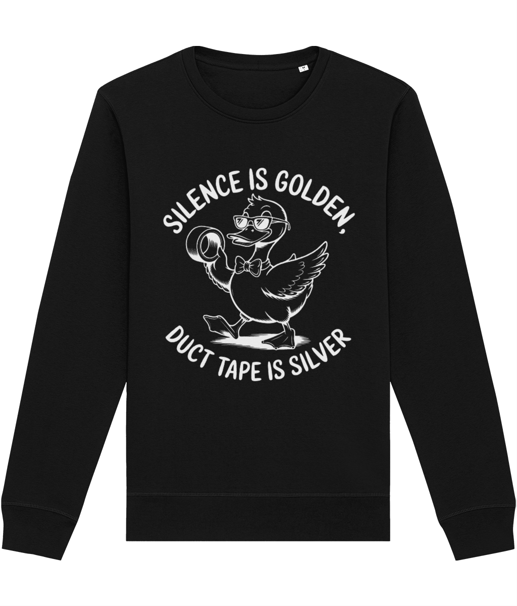 Bluză unisex „Silence is golden, duct tape is silver” - imagine 8