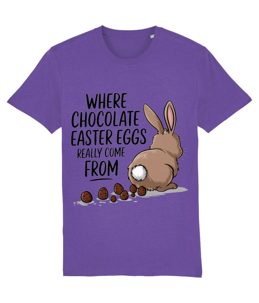 Tricou bărbați „Where chocolate Easter Eggs really come from” - imagine 7