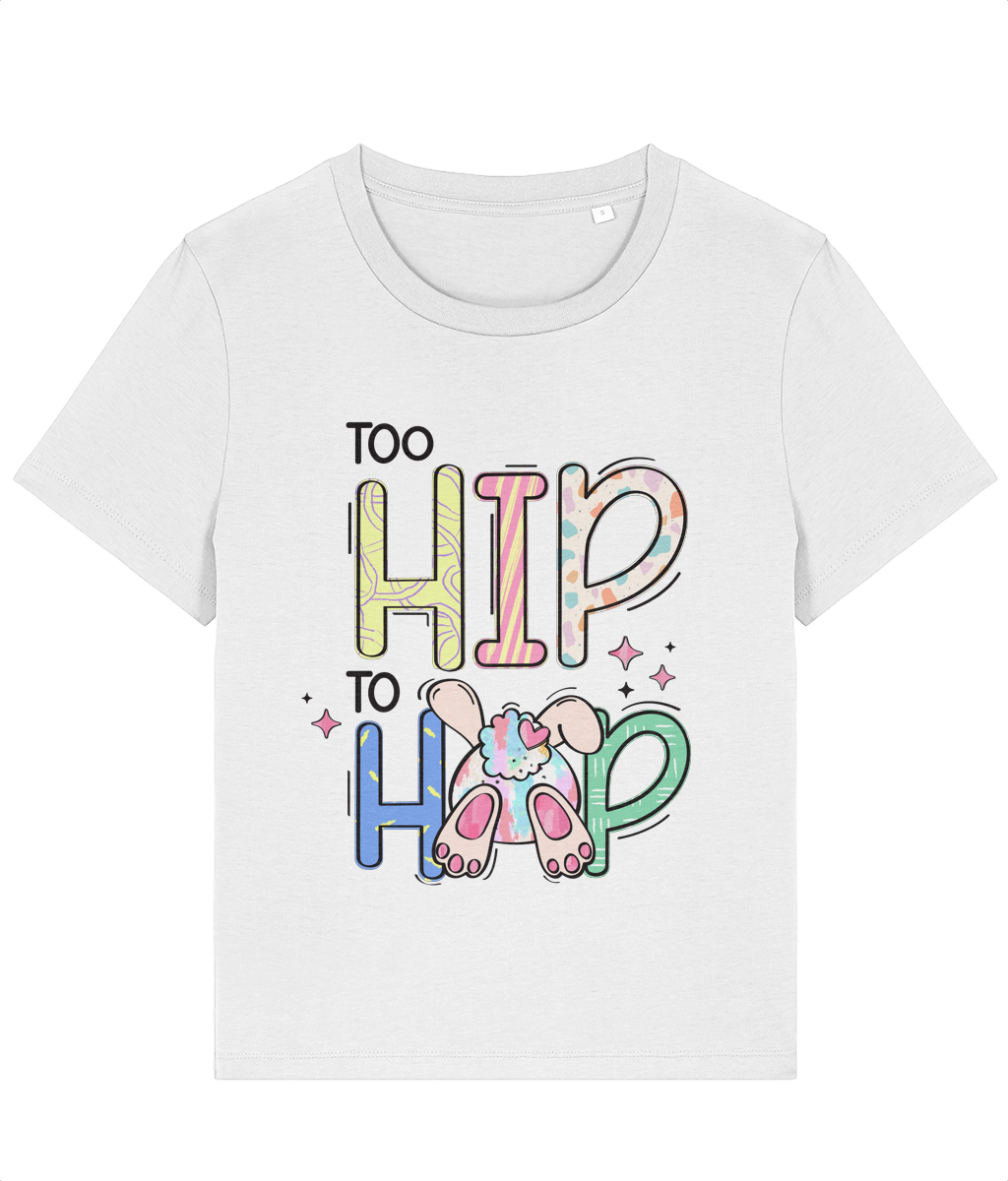 Tricou dama Topp hip to hop cadou amuzant de paste personalizat iepuras