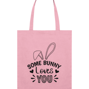 Sacoșă din bumbac „Somebunny loves you”