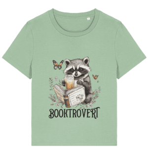 Tricou damă „Booktrovert” – pentru iubitoarele de cărți și lectură