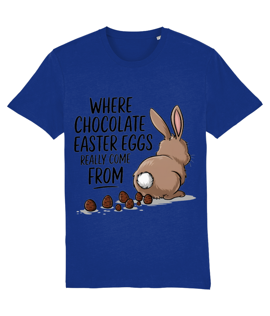 Tricou bărbați „Where chocolate Easter Eggs really come from” - imagine 3