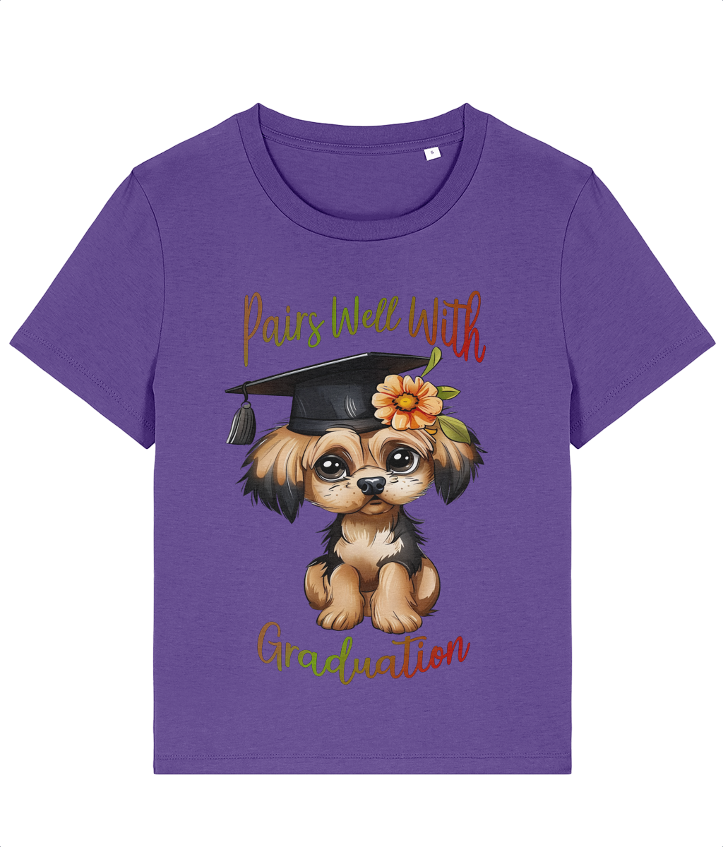 Tricou damă „Pairs Well With Graduation” - imagine 3