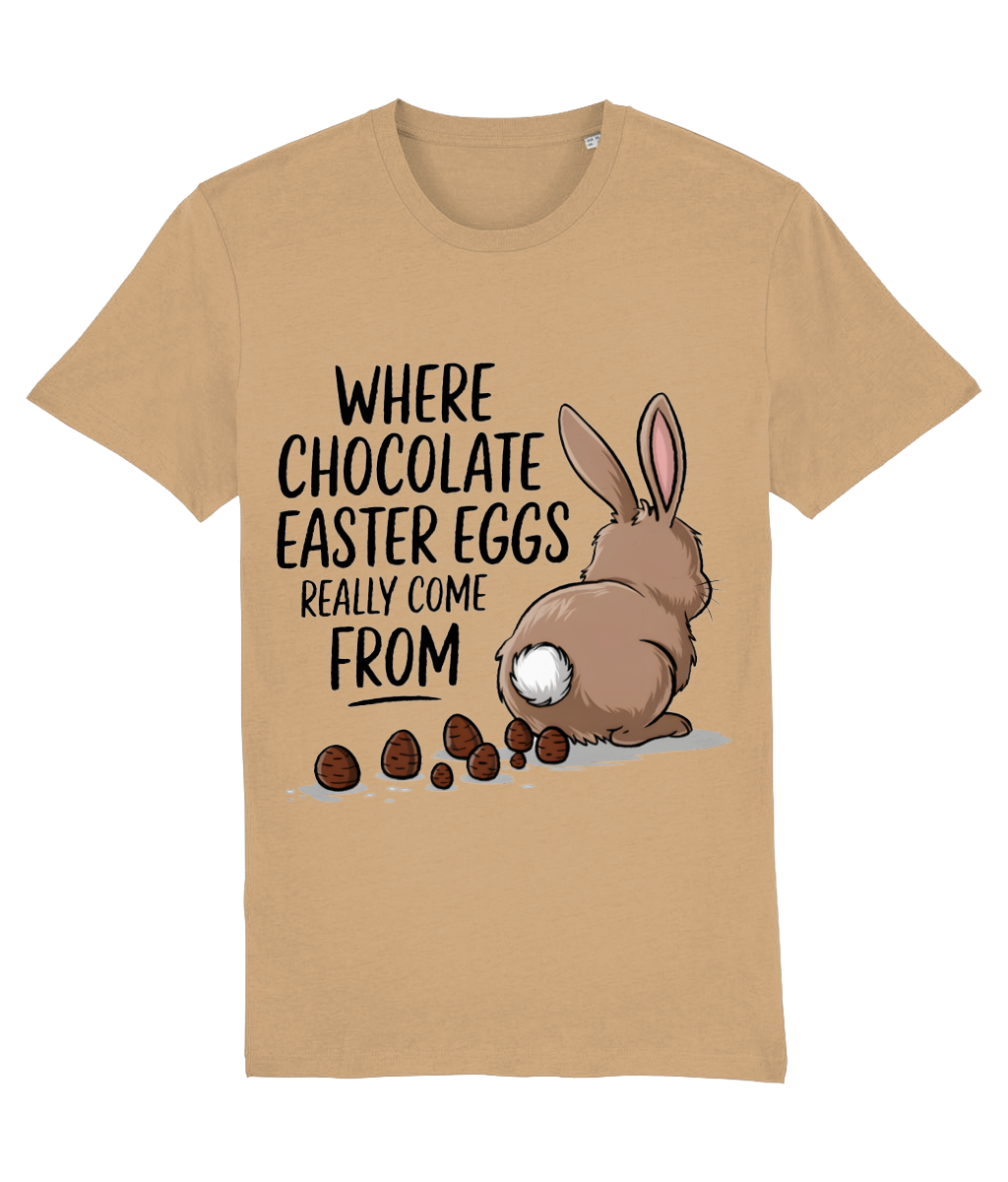 Tricou bărbați „Where chocolate Easter Eggs really come from” - imagine 8