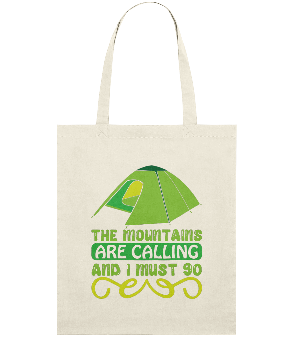 Sacoșă din bumbac „The mountains are calling and I must go” - imagine 5