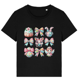 Tricou damă de Paște „Zâmbet colorat”