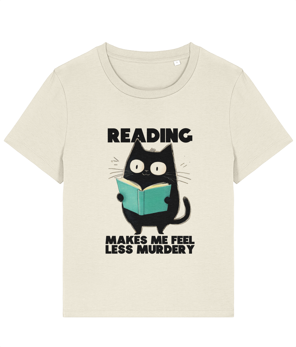 Tricou damă „Reading makes me feel less murdery” - imagine 4