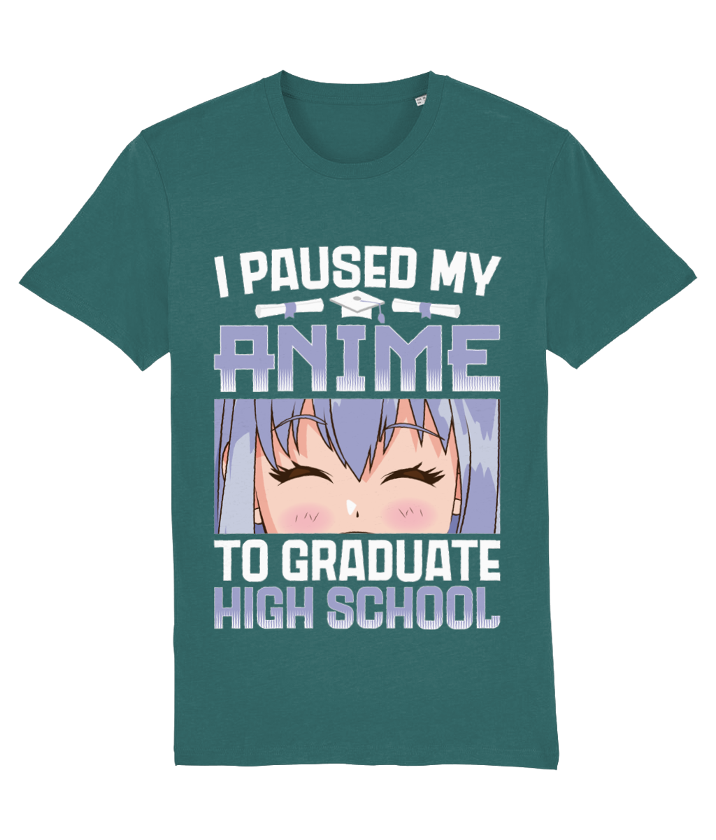 Tricou „I paused my anime to graduate high school” - imagine 10