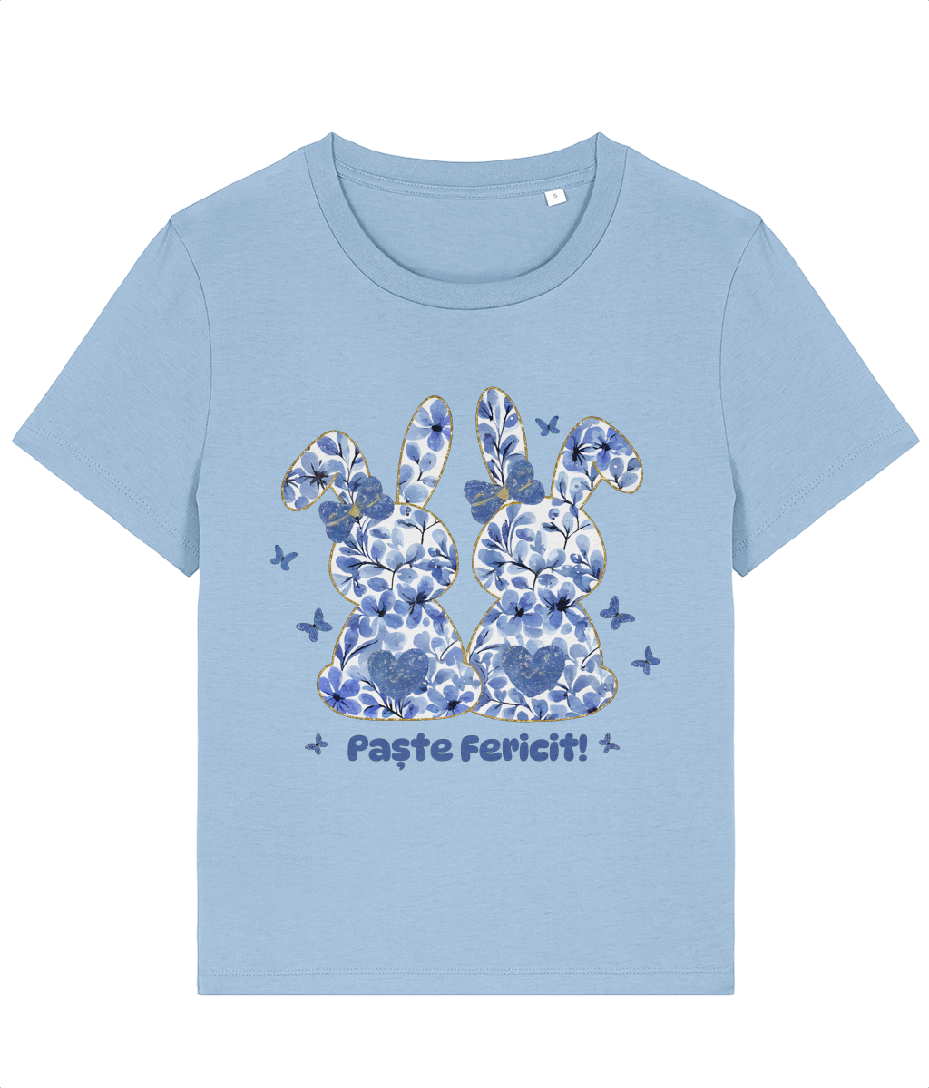 Tricou damă „Paște fericit” cu iepurași - imagine 7