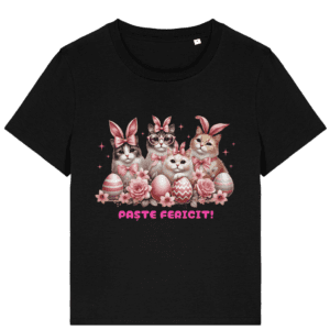 Tricou damă „Paște fericit de la pisici”