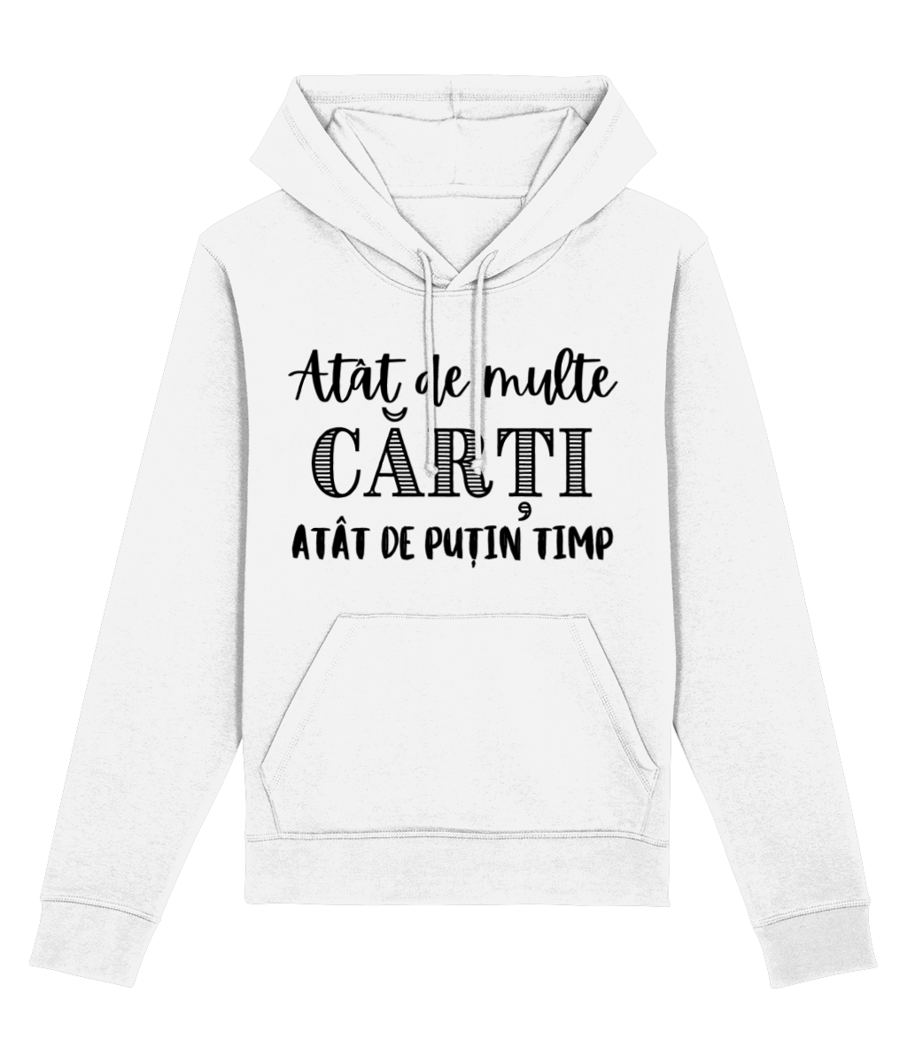 Hanorac unisex „Atât de multe cărți, atât de puțin timp” - imagine 2