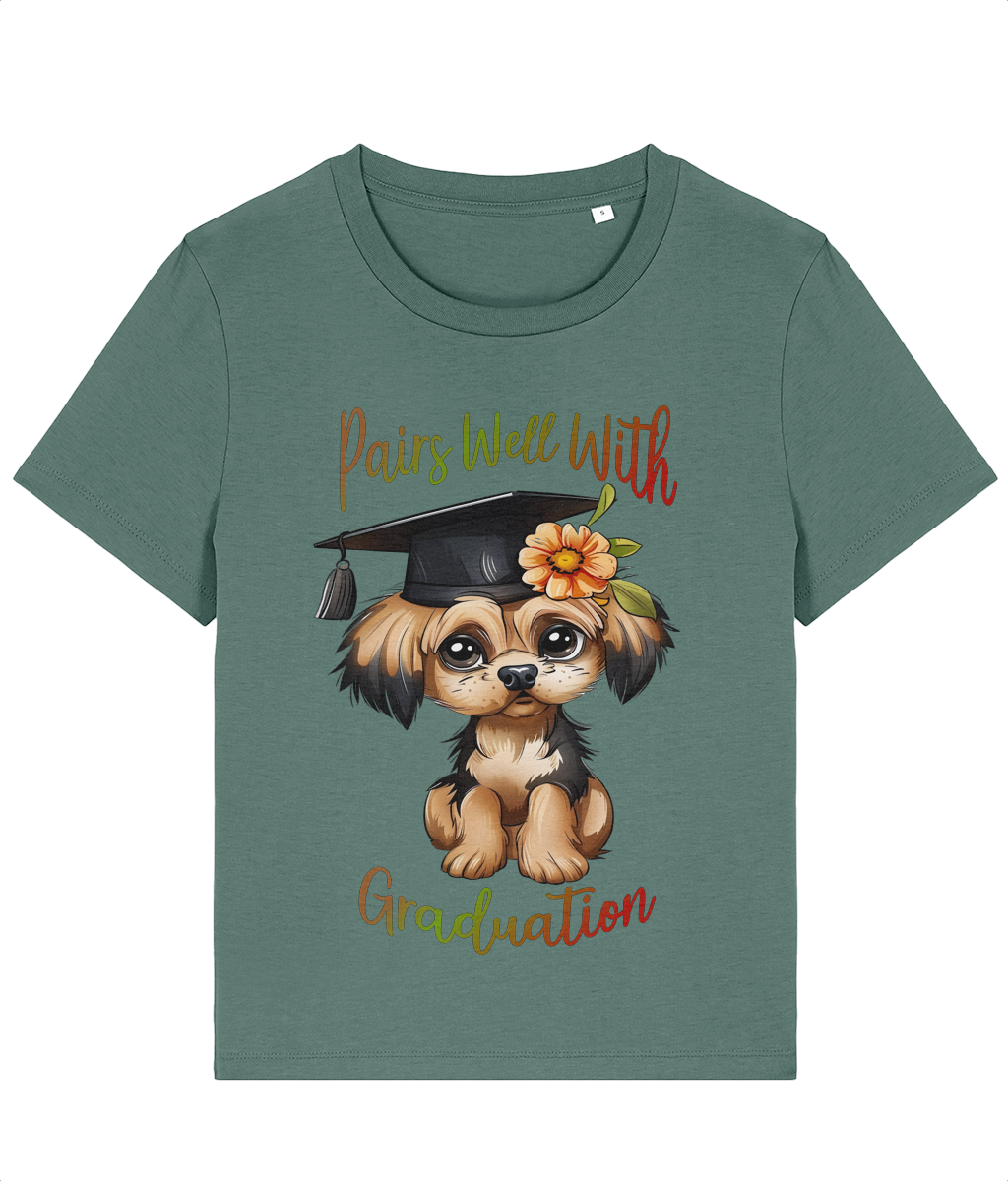 Tricou damă „Pairs Well With Graduation” - imagine 5
