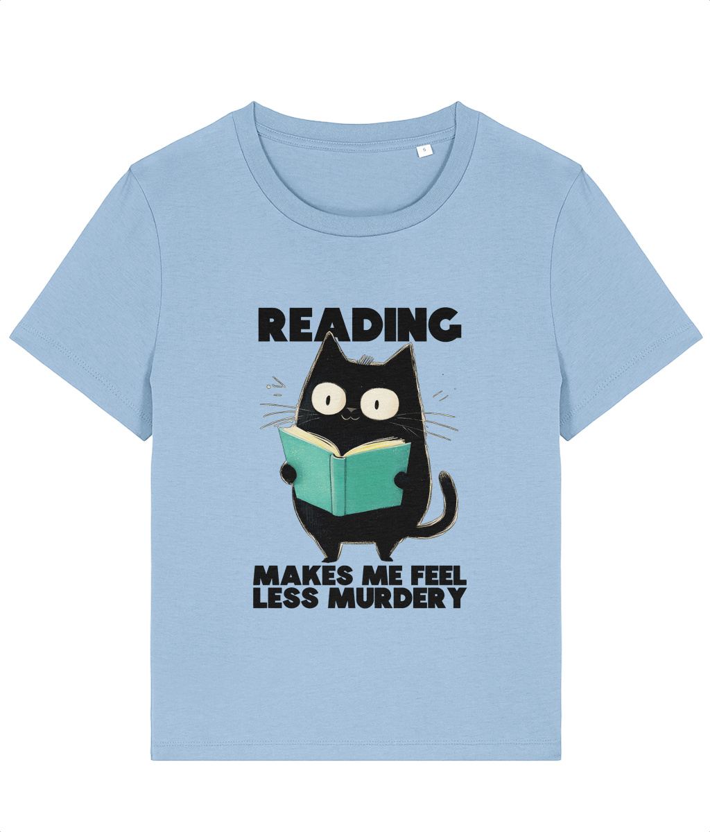 Tricou damă „Reading makes me feel less murdery” - imagine 7