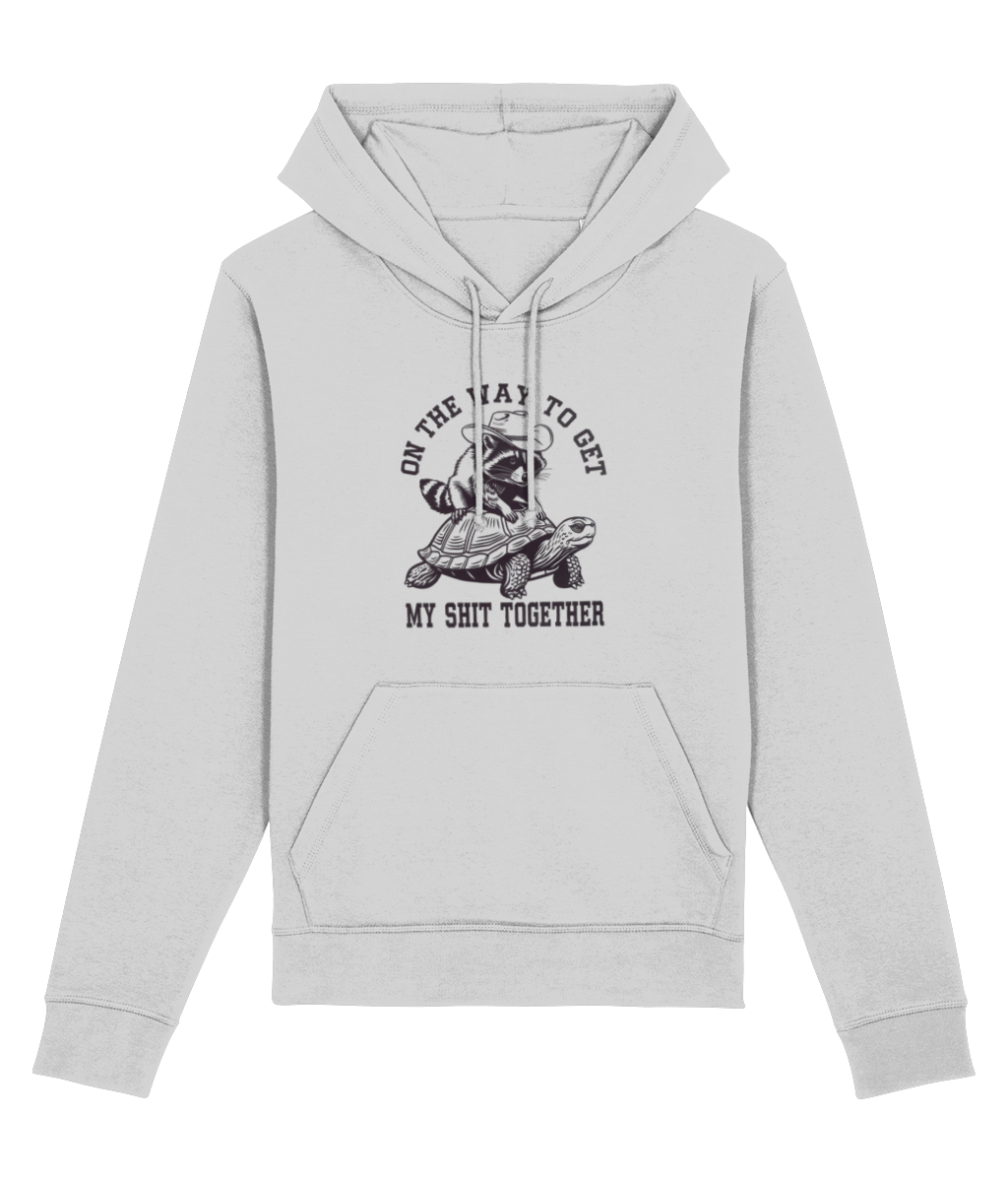 Hanorac unisex „On the way to get my shit together” - imagine 5