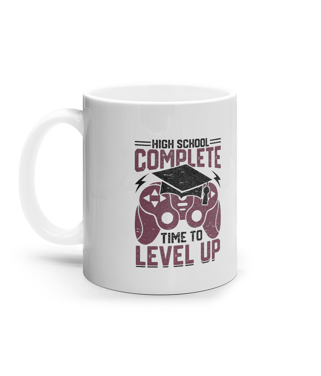 Cana ceramica personalizata cadou amuzant pentru absolventi clasa a 12a liceu baieti fete pasionati de jocuri video