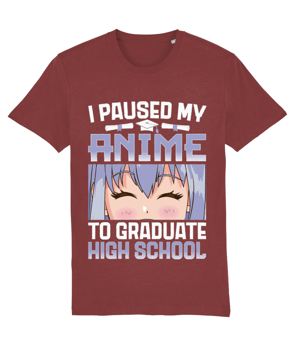 Tricou „I paused my anime to graduate high school” - imagine 9