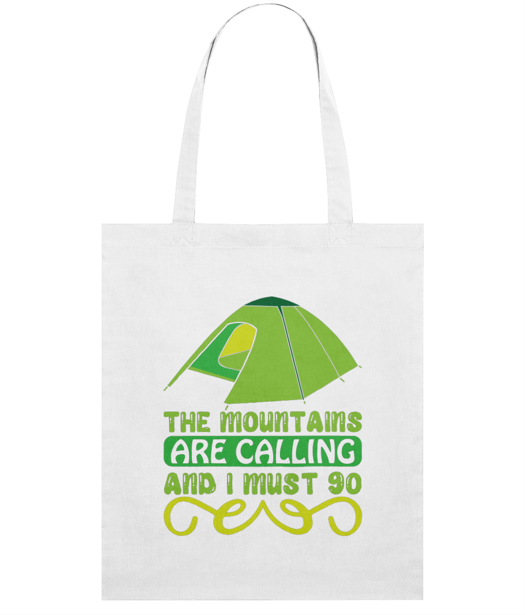 Sacoșă din bumbac „The mountains are calling and I must go” - imagine 2