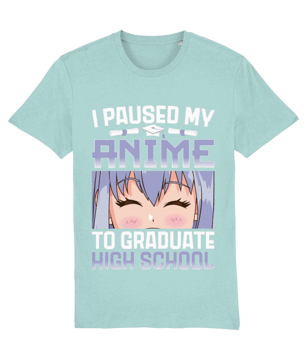 Tricou „I paused my anime to graduate high school” - imagine 8