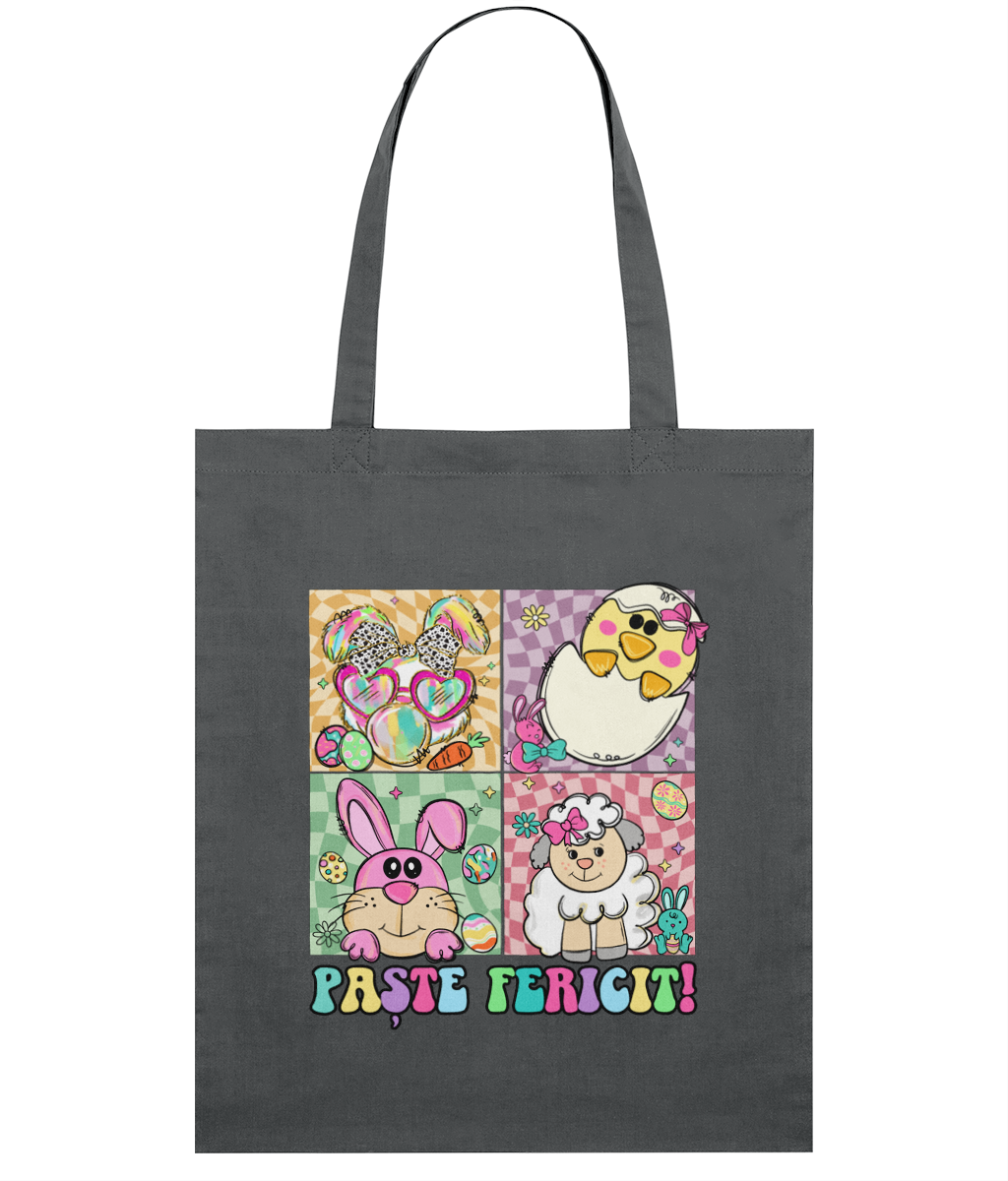 Sacosa din bumbac Paste fericit cadou amuzant personalizat de Paste