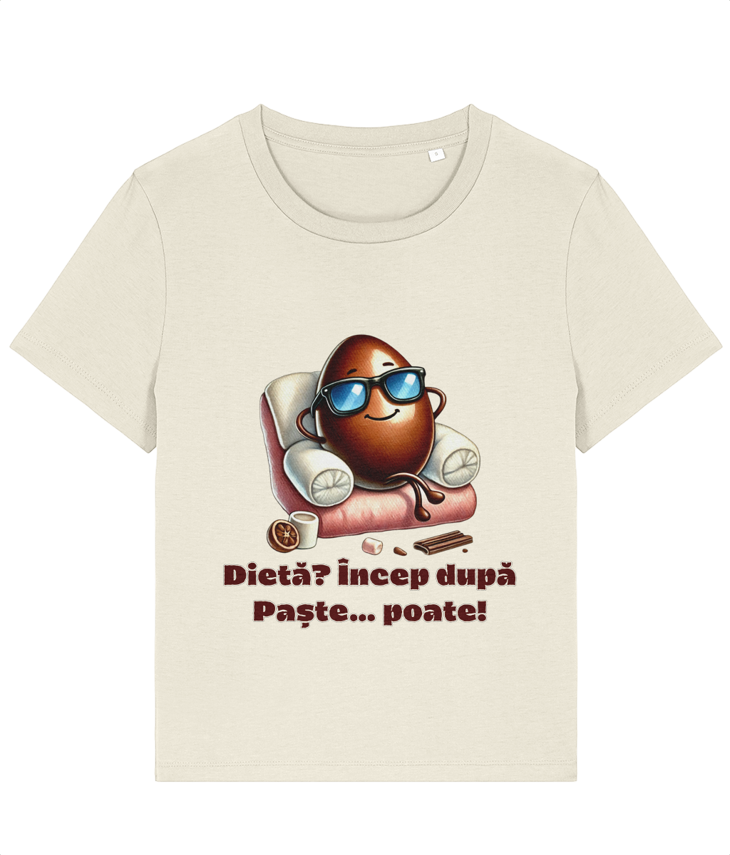 Tricou damă „Dietă? Încep după Paște... poate!” - imagine 4