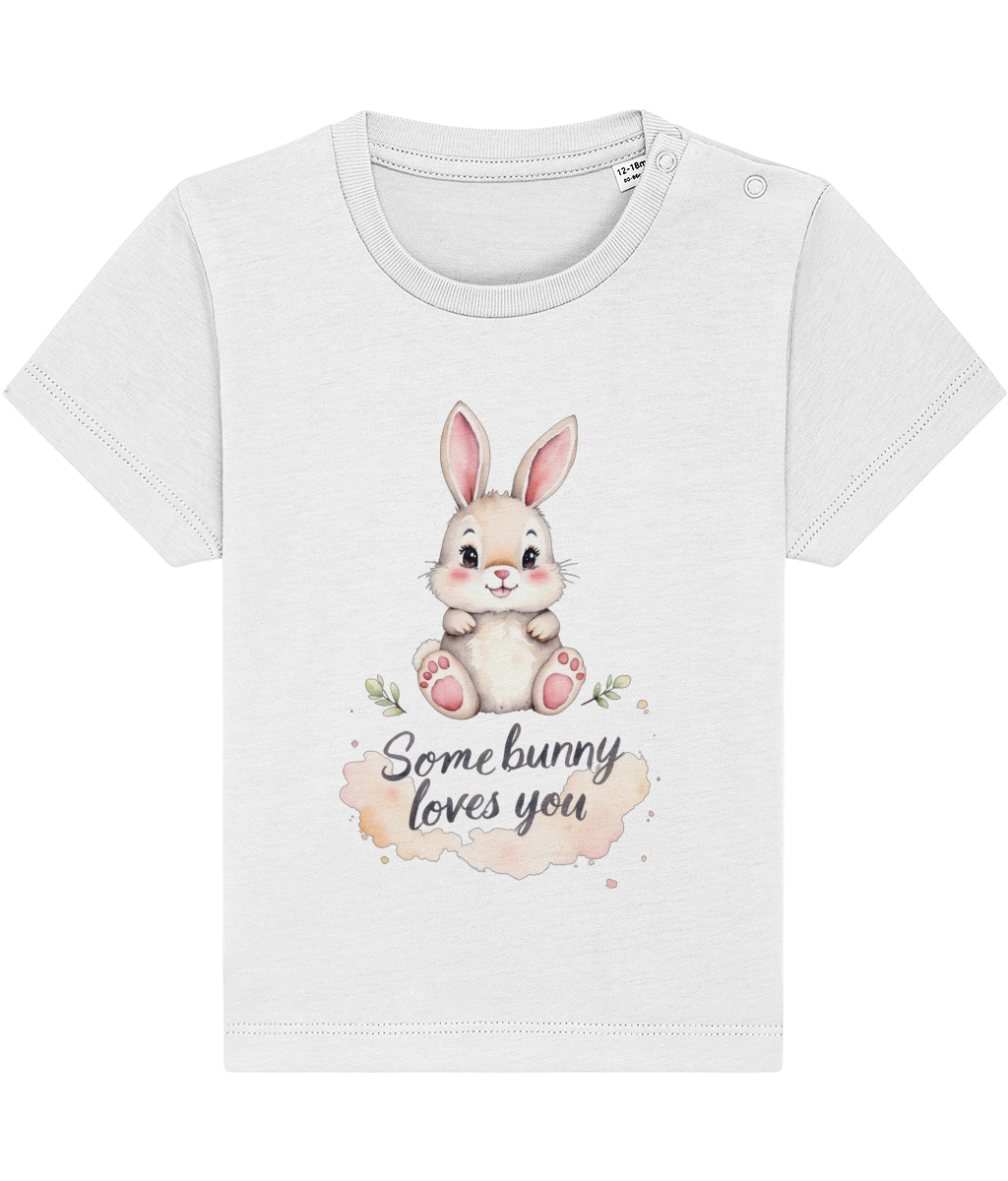 Tricou bebeluși „Somebunny loves you” - imagine 2
